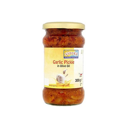 ASHOKA PICKLE GARLIC IN OLIVE OIL 300G