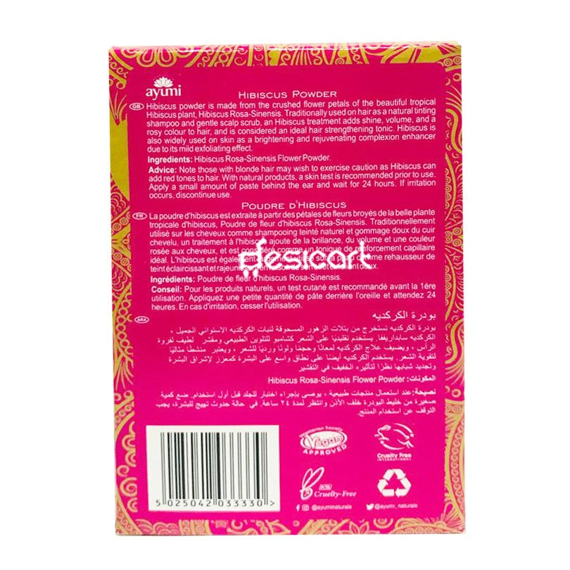 AYUMI HIBISCUS POWDER HAIR & FACE 100G