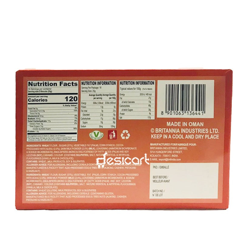 BRITANNIA CREAM TREAT BOURBON 400G