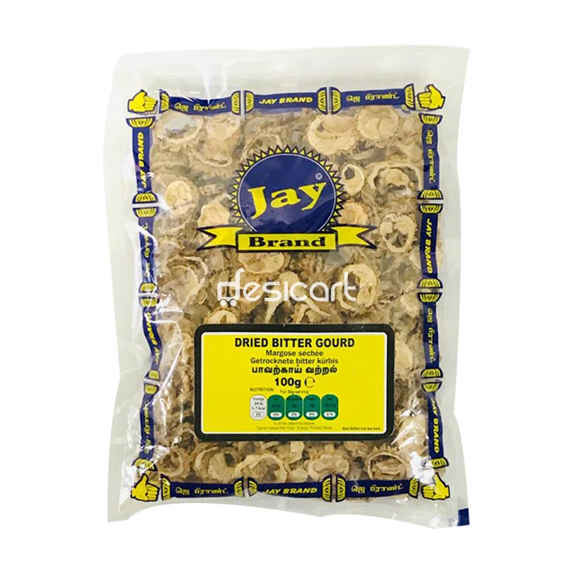 JAY BRAND DRIED BITTER GOURD(PAVAKKAI VATHAL) 100G