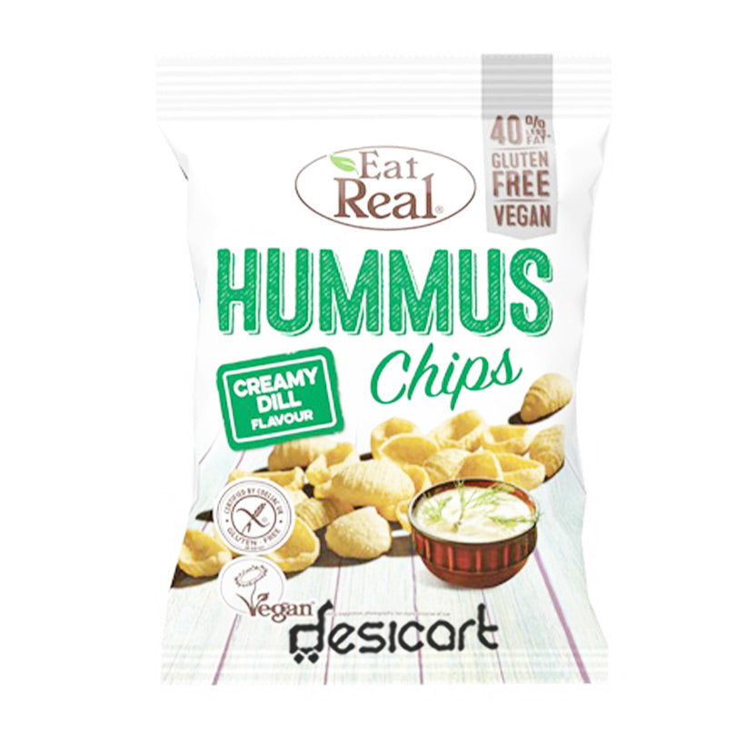 EAT REAL HUMMUS CREAMY DILL CHIPS 113G