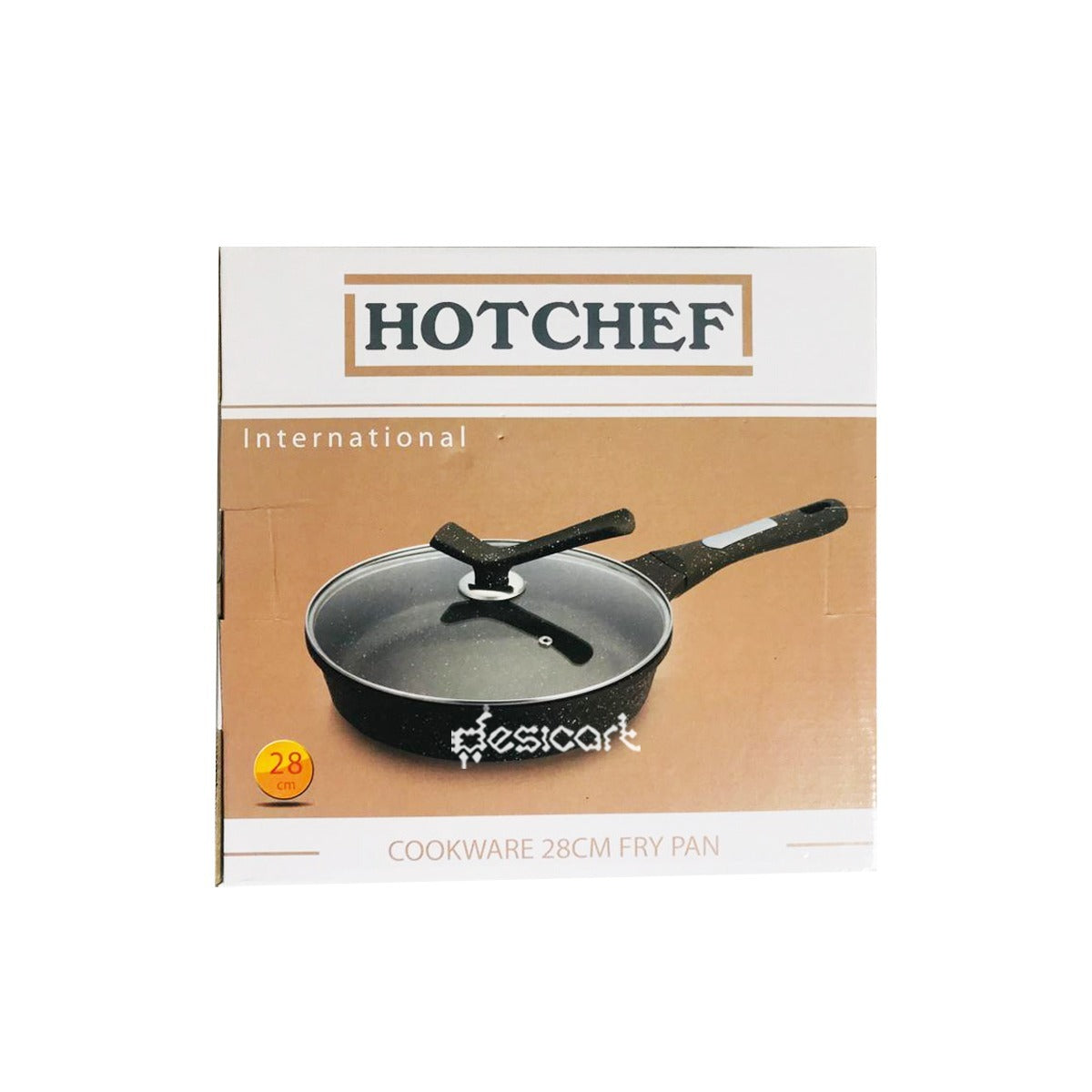 UNION FRY PAN WITH COVER ALUMINUM MATERIAL 28CM(QSUB-0057)
