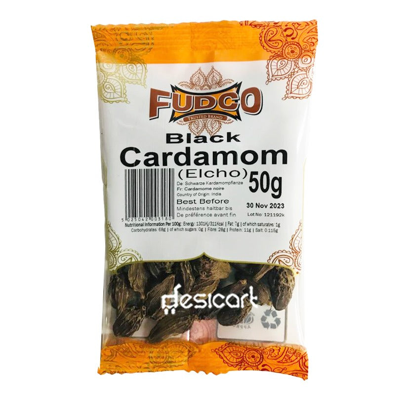 Fudco Cardamom Black Whole 50g