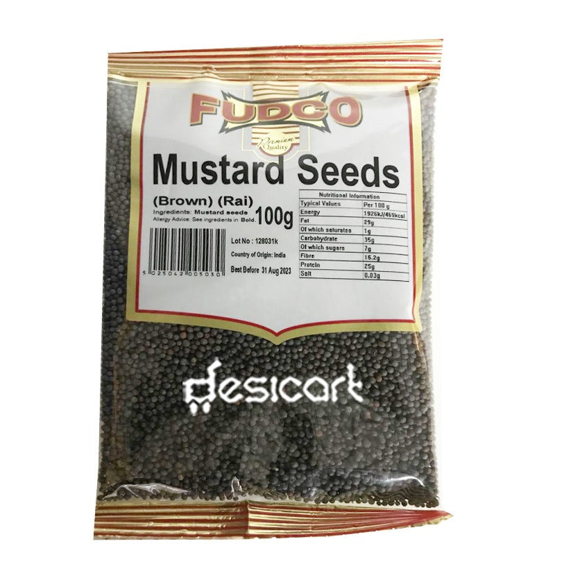 Fudco Mustard Seeds Brown 100g