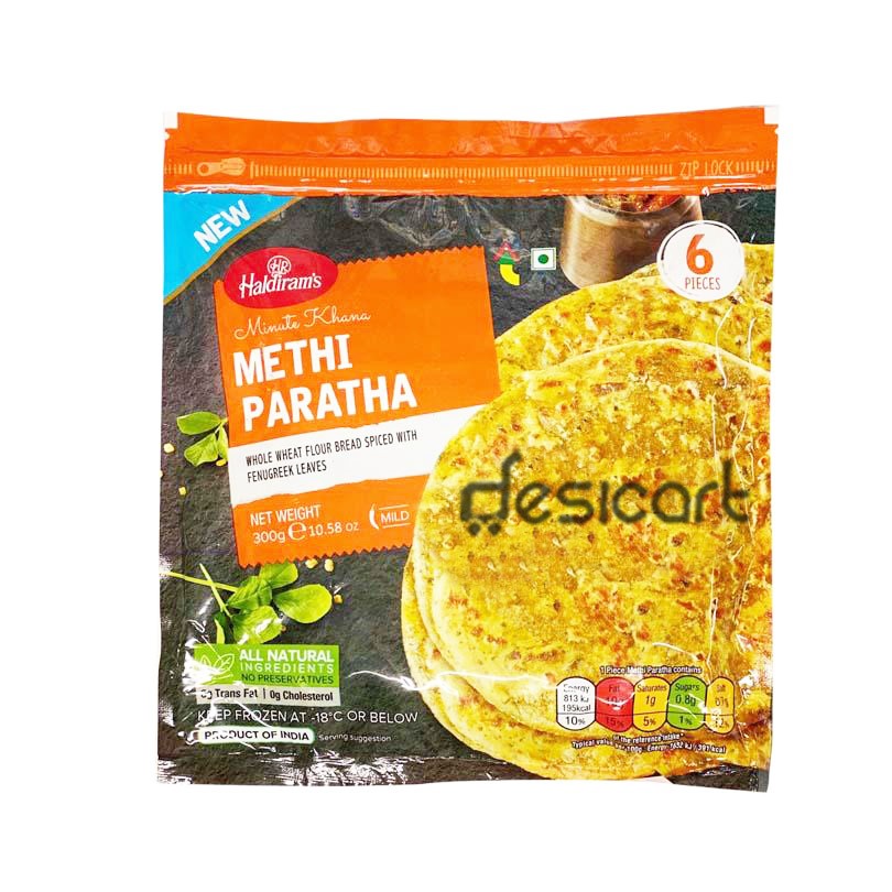 Haldiram's Methi Paratha 6Pcs 300g