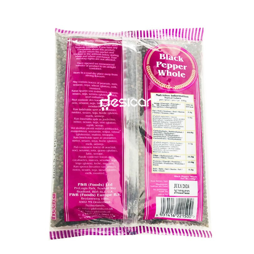 HEERA BLACK PEPPER WHOLE 700G
