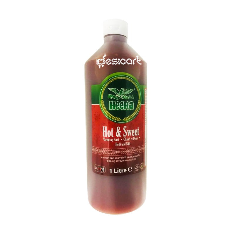 HEERA HOT & SWEET SAUCE 1LTR