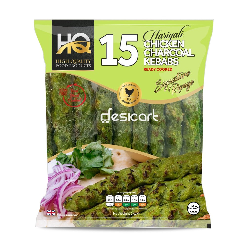 HQ 15 Hariyali Chicken Charcoal Kebabs