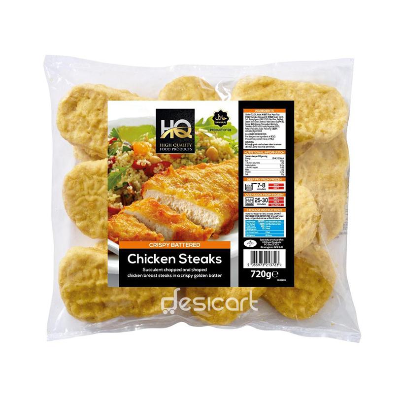 HQ CRISPY BATTERED CHICKEN STEAKS 720G