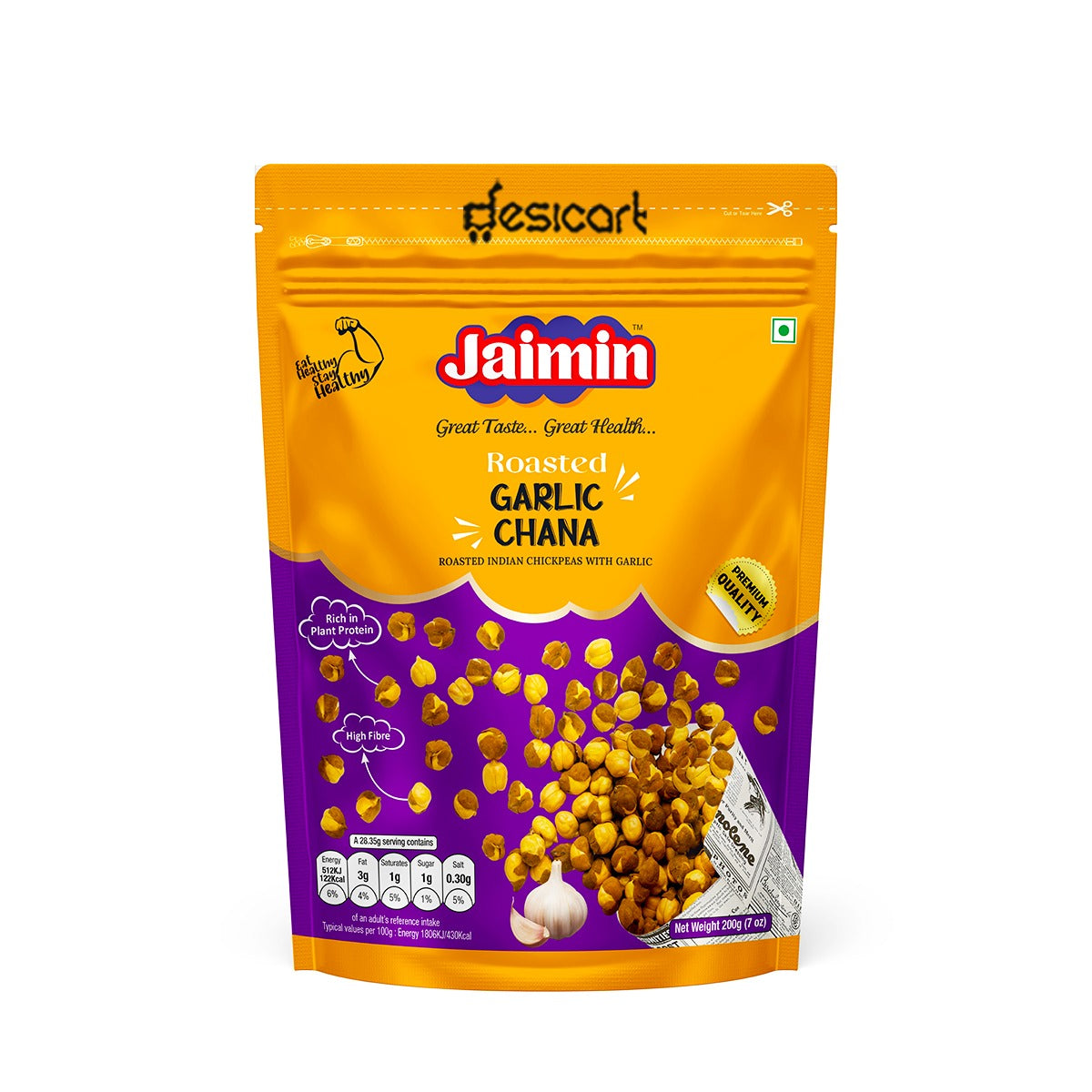 JAIMIN ROASTED GARLIC CHANA 200G