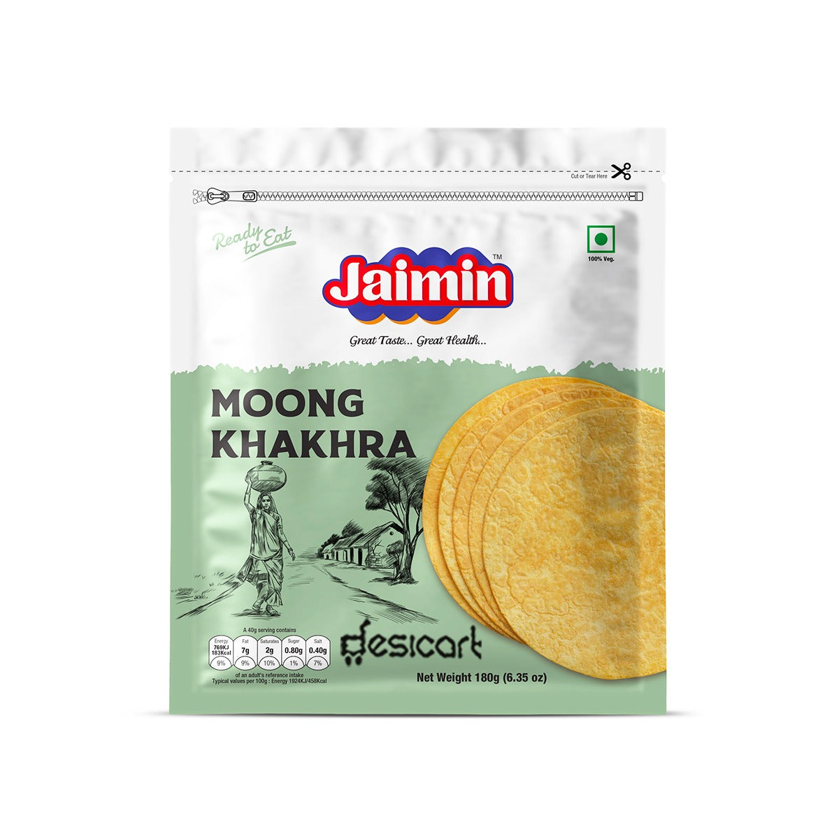 Jaimin Moong Khakhra 180g