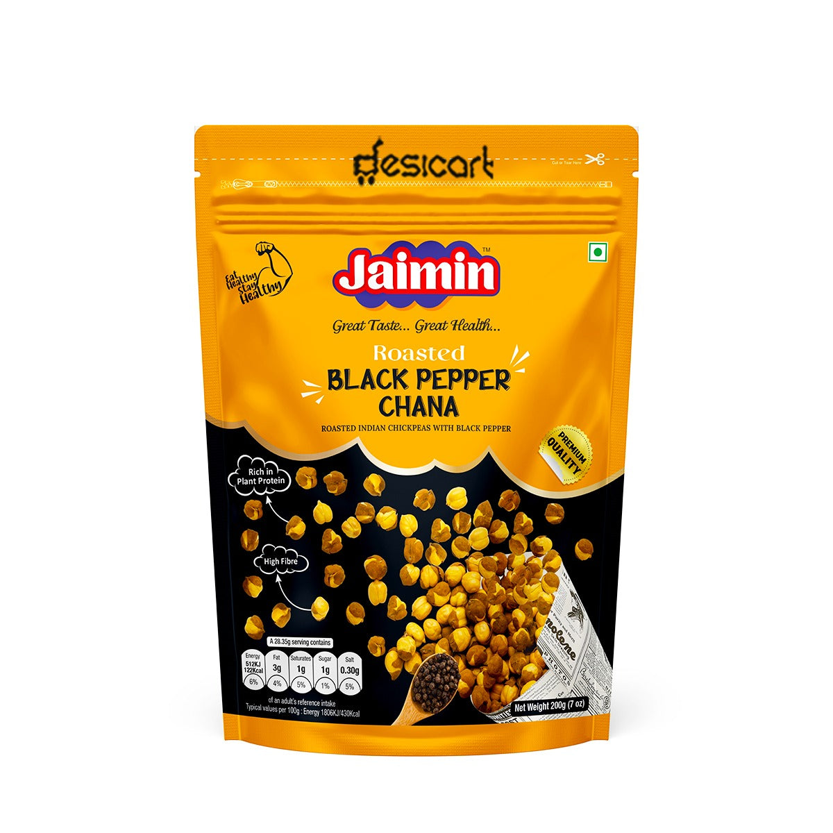 Jaimin Roasted Black Pepper Chana 200g