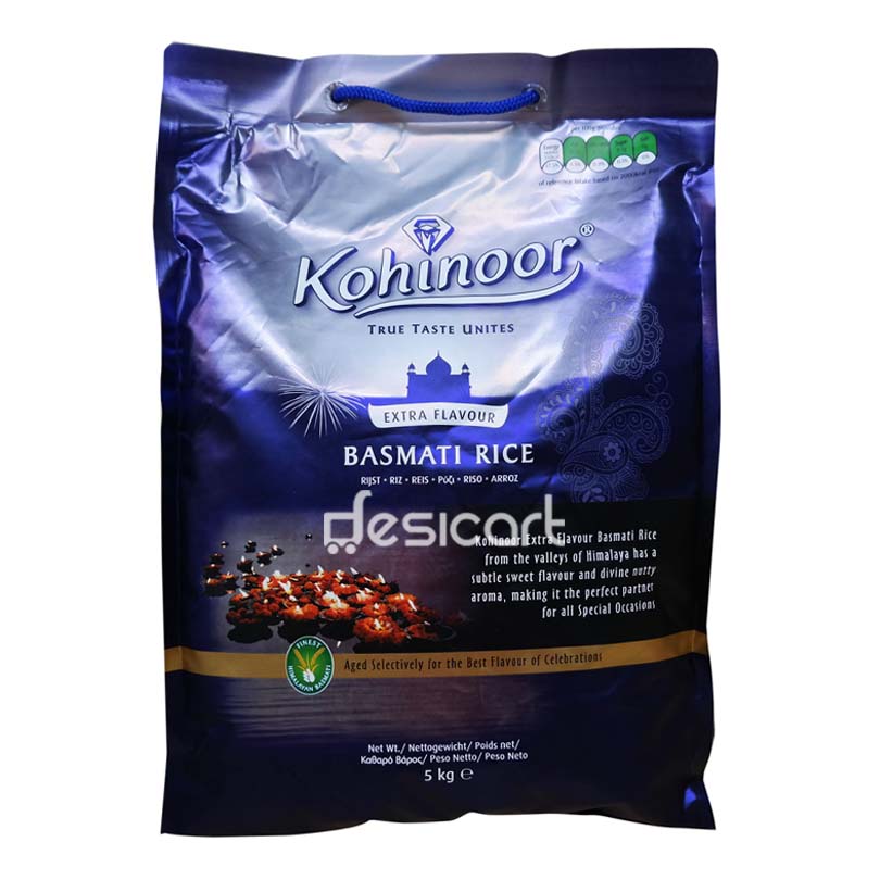 KOHINOOR EXTRA FLAVOUR BASMATI RICE (BLUE) 5KG
