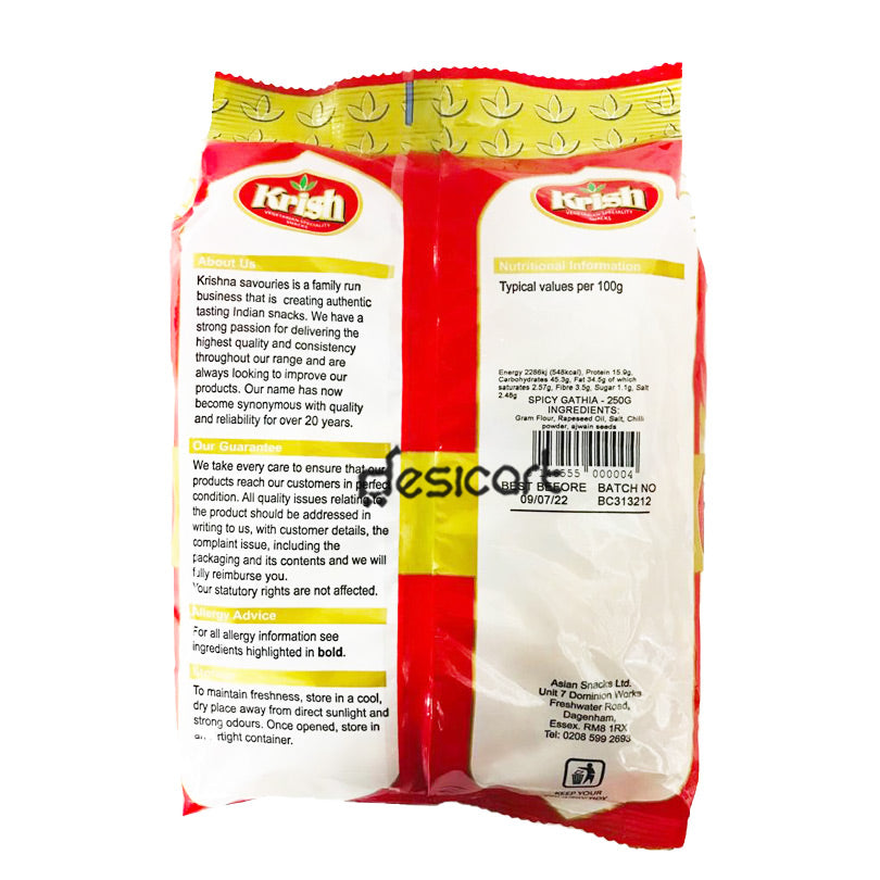 KRISH SPICY GATHIA 250G