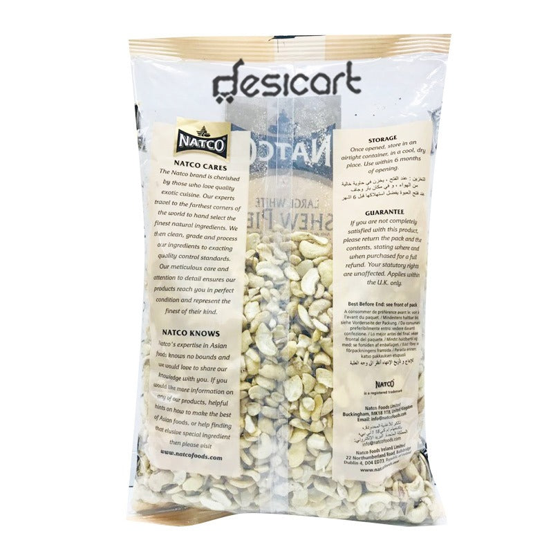 NATCO LARGE WHITE CASHEW PIECES 750G