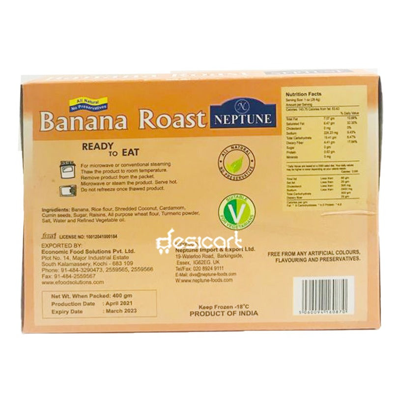 NEPTUNE FROZEN BANANA ROAST 400G