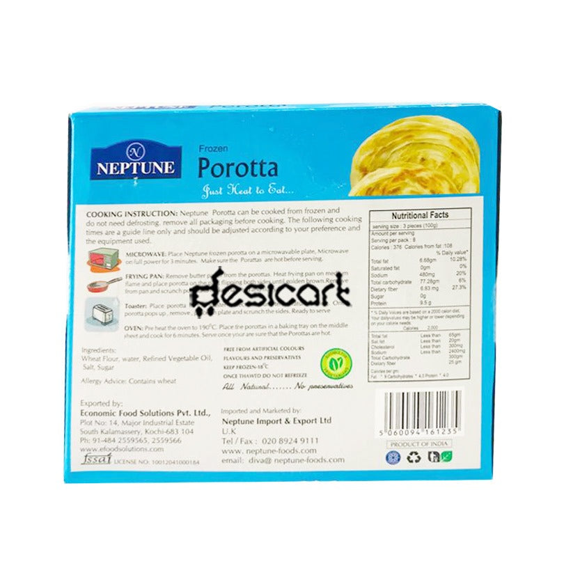 Neptune Frozen Porotta 350g B1/G1