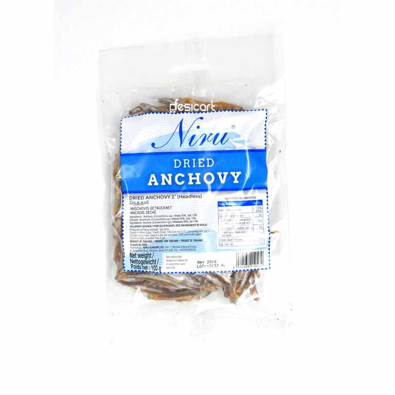 Niru Dried Anchovy Headless 100g