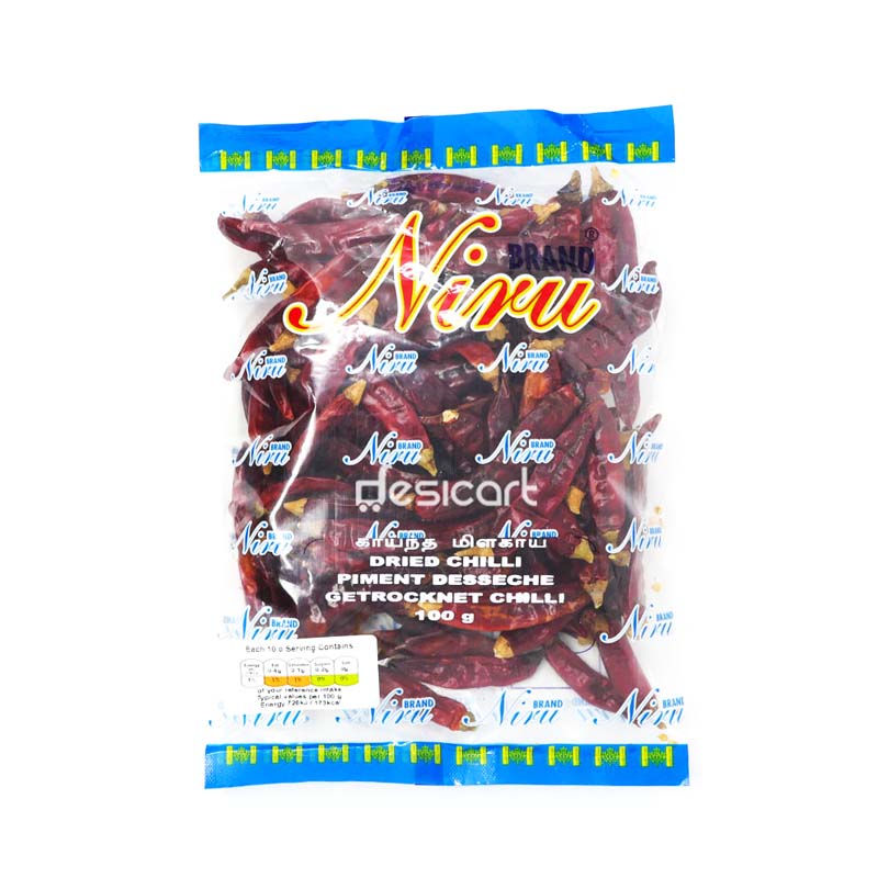 NIRU DRIED CHILLI 100G