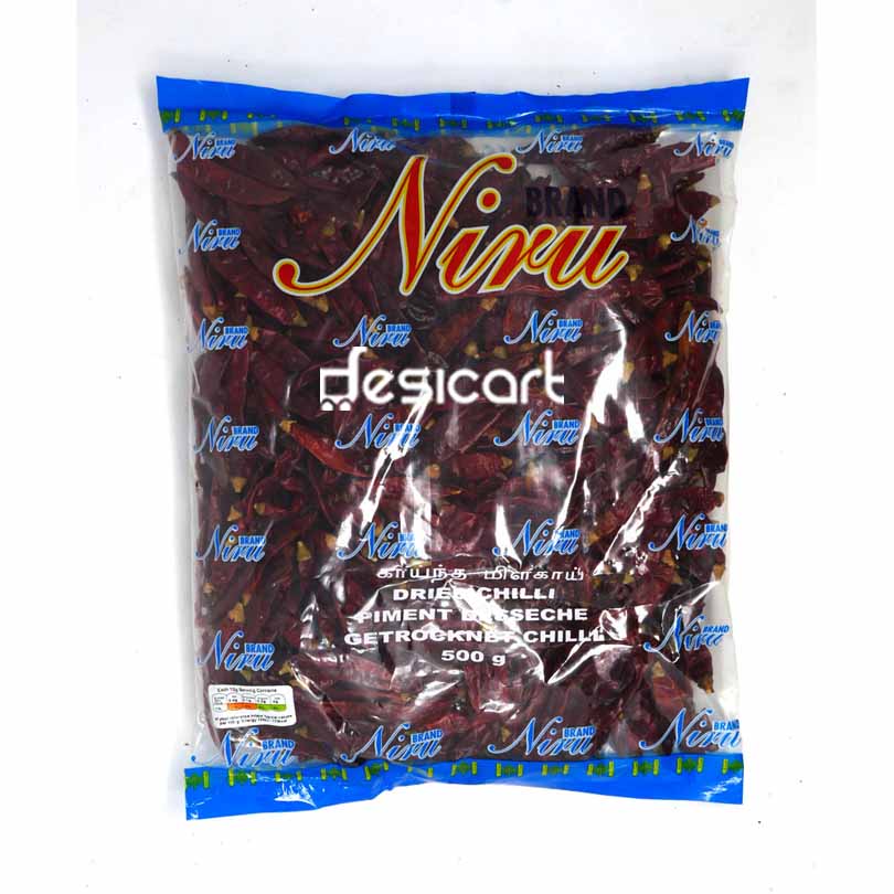 NIRU DRIED CHILLI 500G
