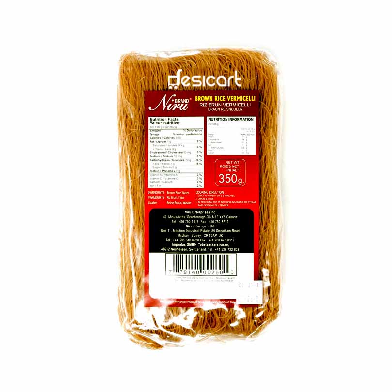 Niru Rice Vermicelli Brown 350g