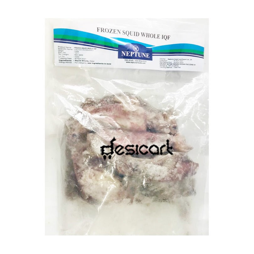 Neptune Frozen Squid Whole 600g