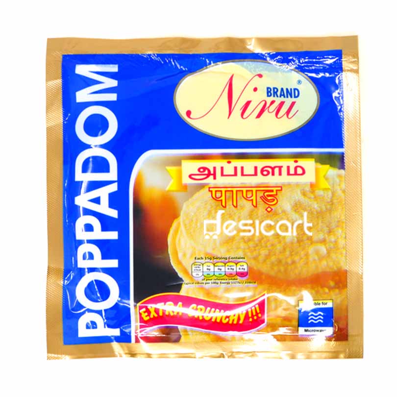 Niru Brand Papadum Small 150g