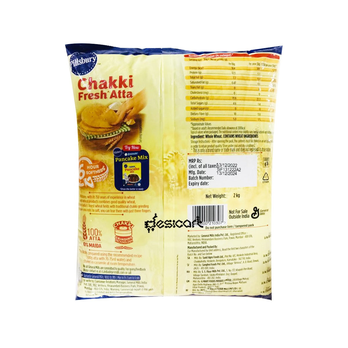 PILLSBURY CHAKKI ATTA 2KG