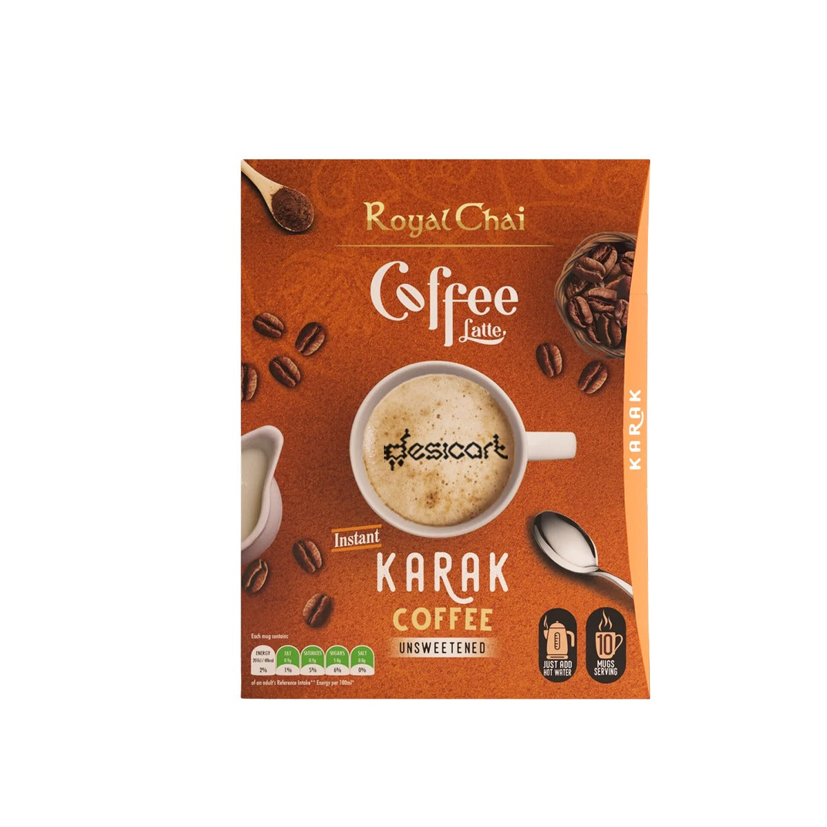 ROYAL CHAI KARAK UNSWEETENED 180G (10CUPS)