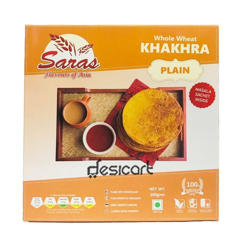 Saras Khakhra Plain 200g