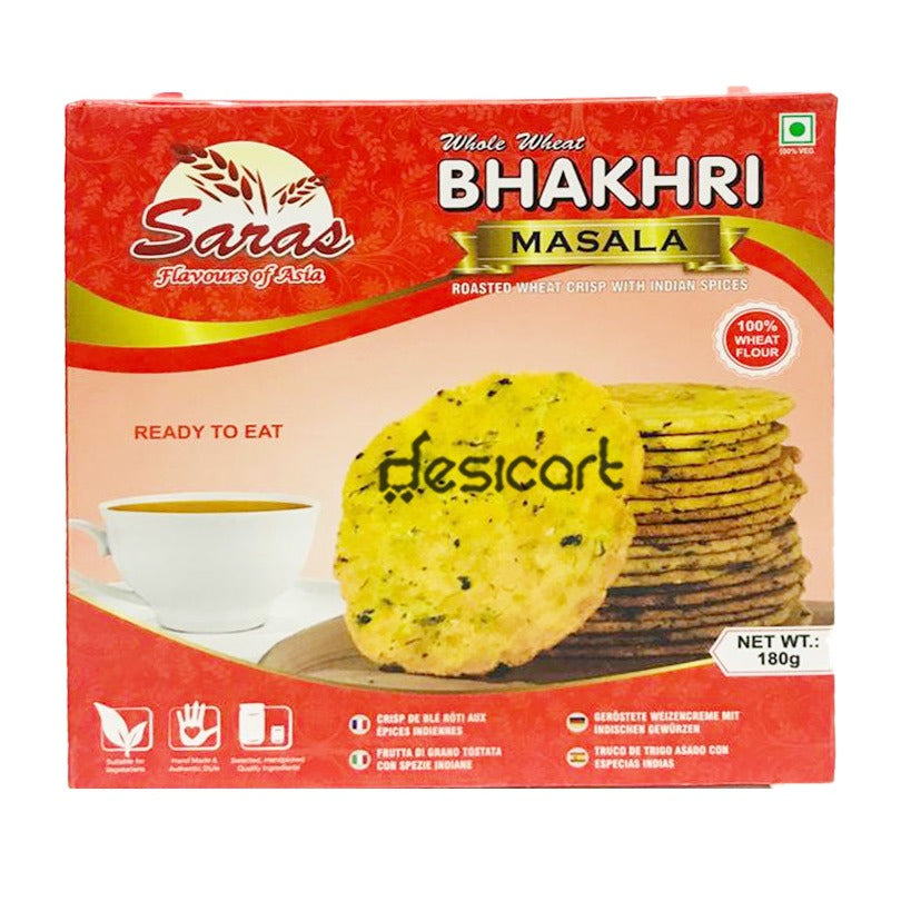 SARAS WHOLE WHEAT BHAKHRI MASALA 180G