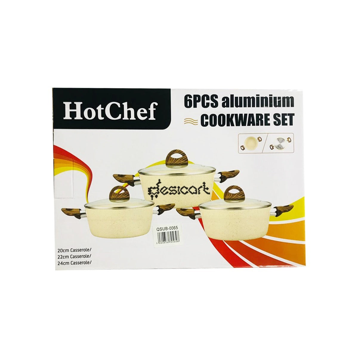 UNION SOUP POT ALUMINUM MATERIAL 6PCS(QSUB-0065)
