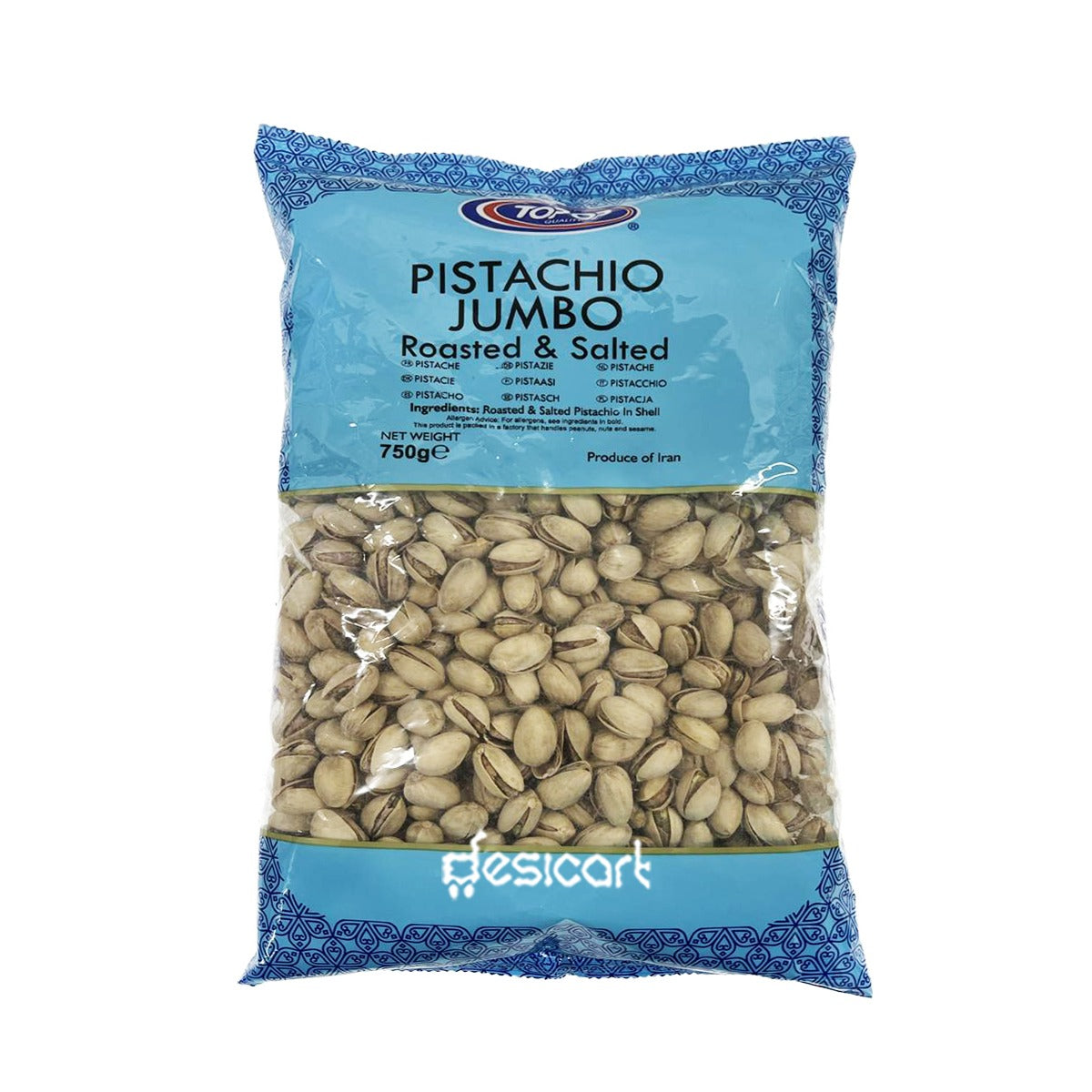 TOP OP PISTACHIO JUMBO ROASTED & SALTED 750G