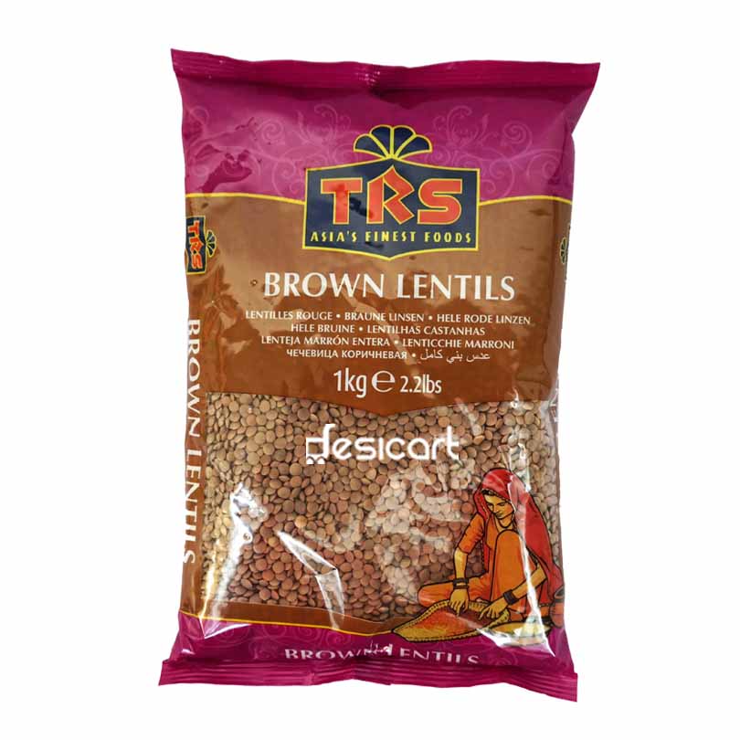 TRS LENTILS WHOLE BROWN 1KG