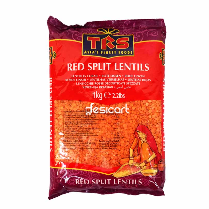 TRS RED SPLIT LENTILS 1KG