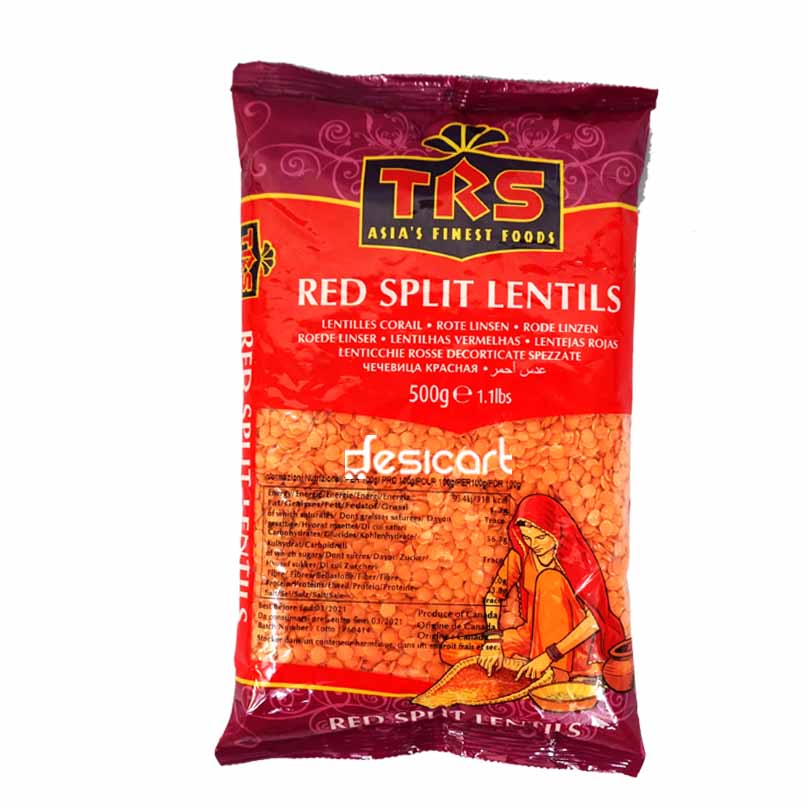 TRS RED SPLIT LENTILS 500G