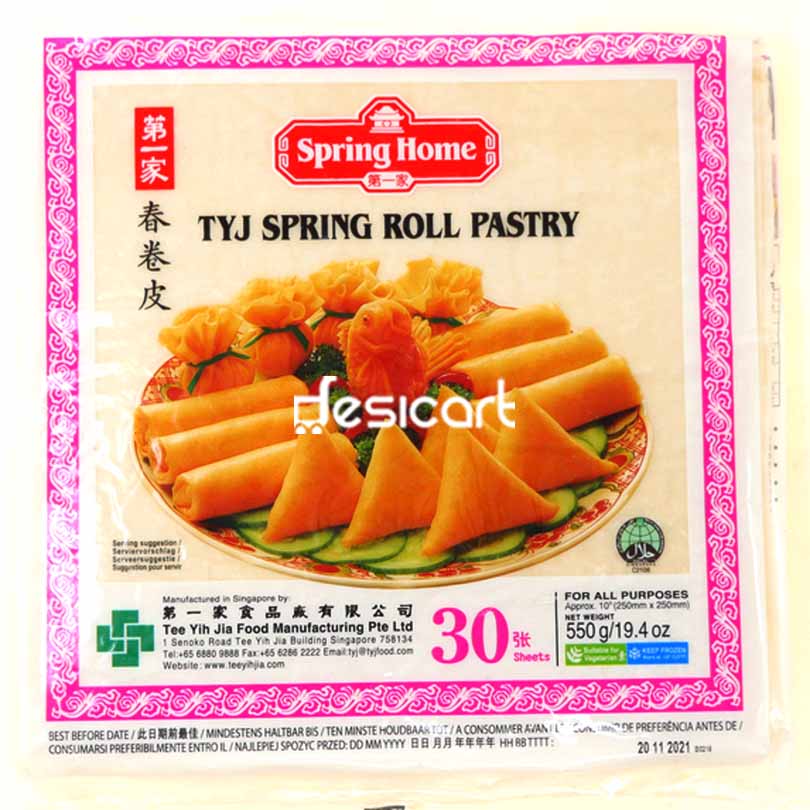 TYJ SPRING ROLL PASTRY-30 10'' 550G