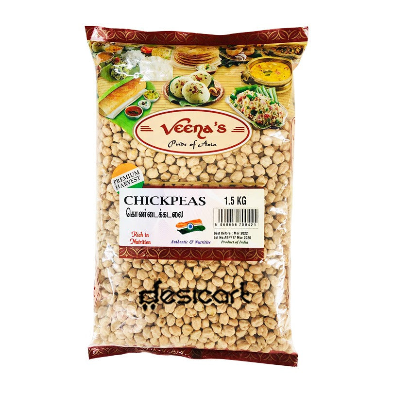 VEENA'S CHICK PEAS 1.5KG