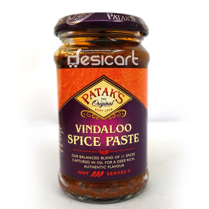 PATAKS VINDALOO SPICE PASTE HOT 283G
