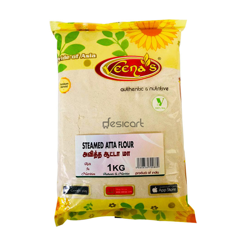 Buy Veena's Steamed Atta Flour 1kg at Desciart.co.uk - Online Indian Grocery Store UK