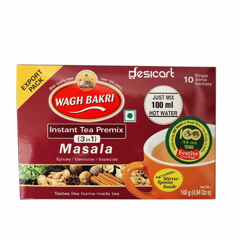 WAGH BAKRI 3 in 1 MASALA TEA 140G