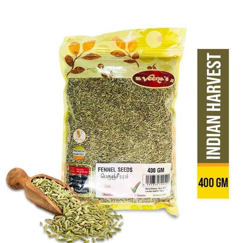 VEENA'S FENNEL SEEDS 400G