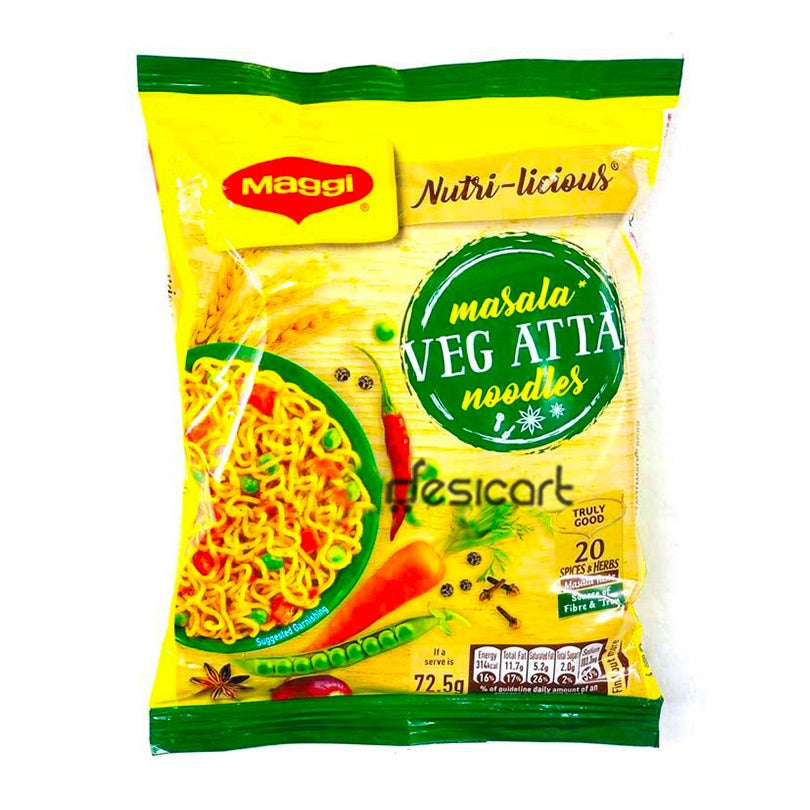 MAGGI MASALA VEG ATTA NOODLES 72G