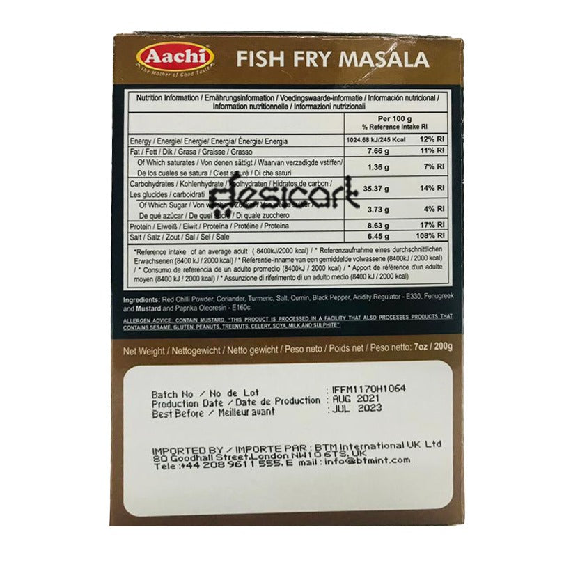AACHI FISH FRY MASALA 100G