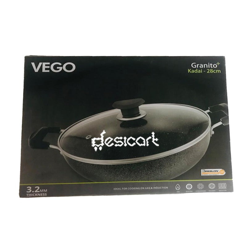 VEGO GRANITO NONSTICK KADHAI 26CM