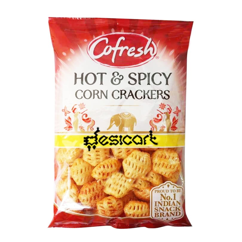 COFRESH HOT & SPICY CORN CRACKERS 80G