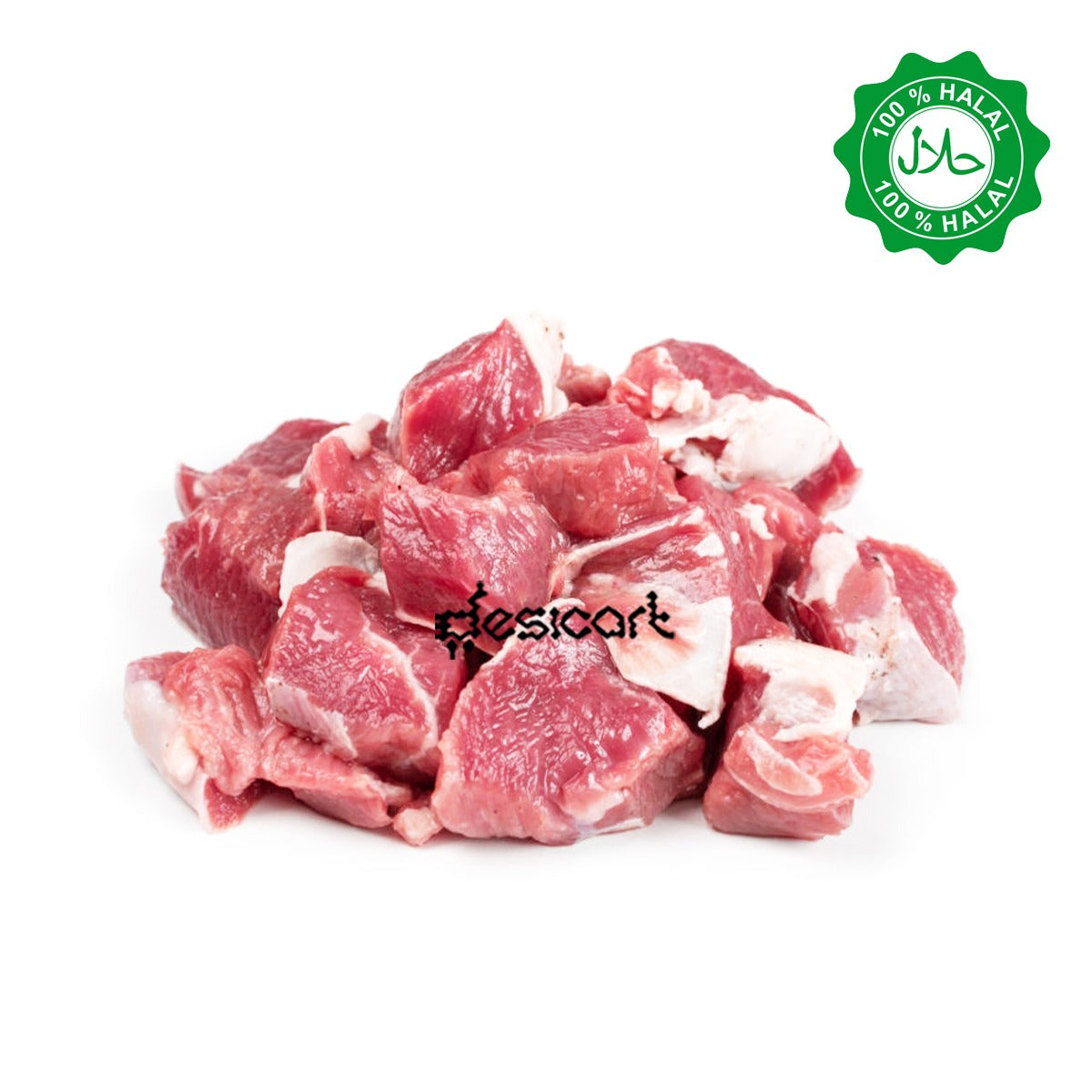 FRESH 100% HALAL DICED BONELESS MUTTON 1KG