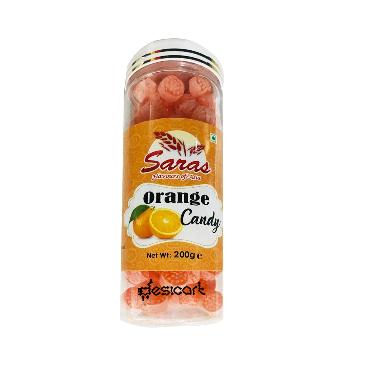 SARAS ORANGE CANDY 200G