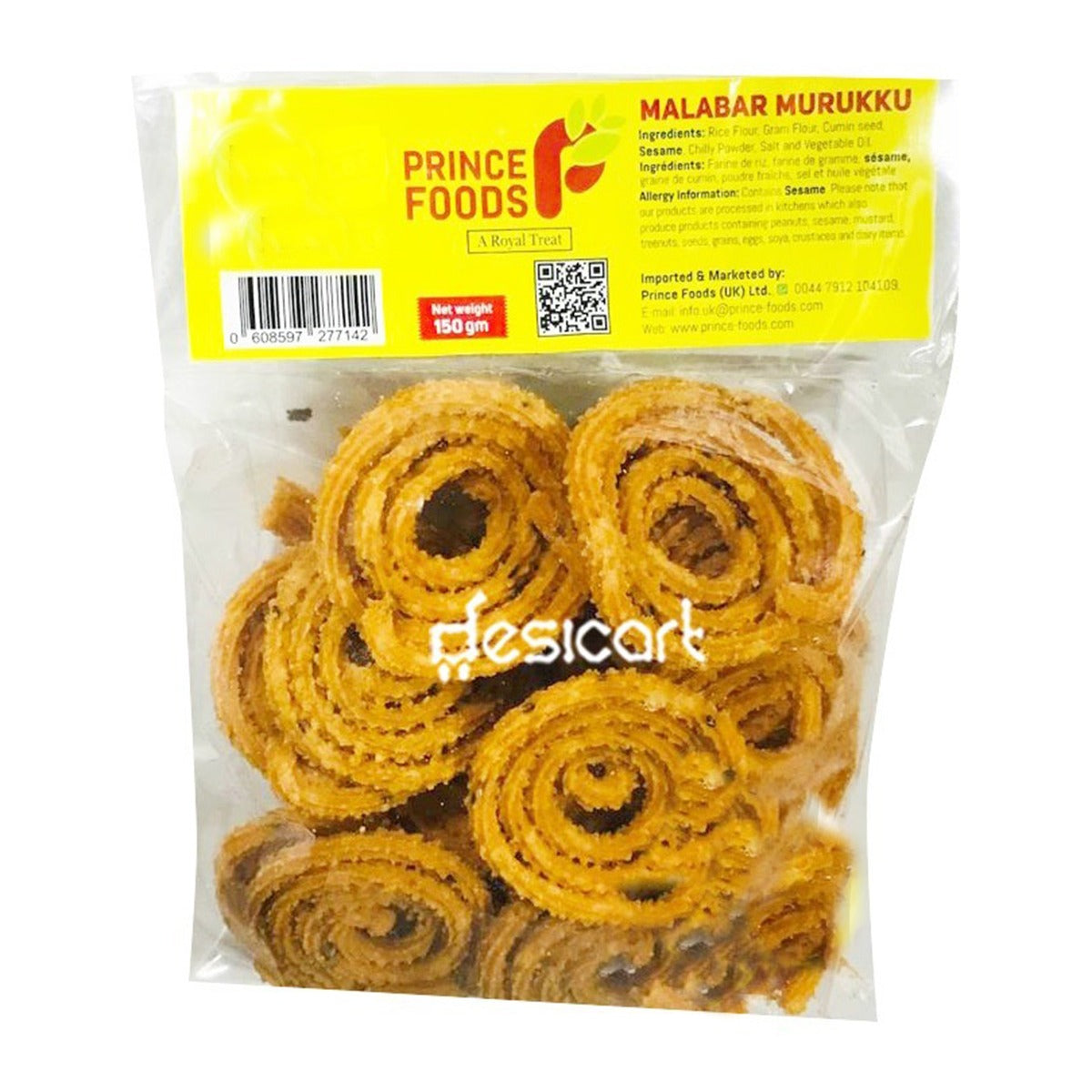 PRINCE FOODS MALABAR MURUKKU 150G BUY1 GET1 FREE