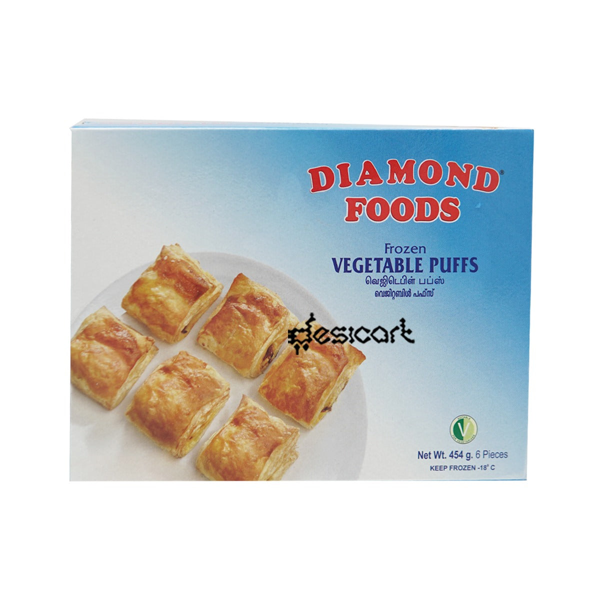DIAMOND VEGETABLE PUFFS 454GM
